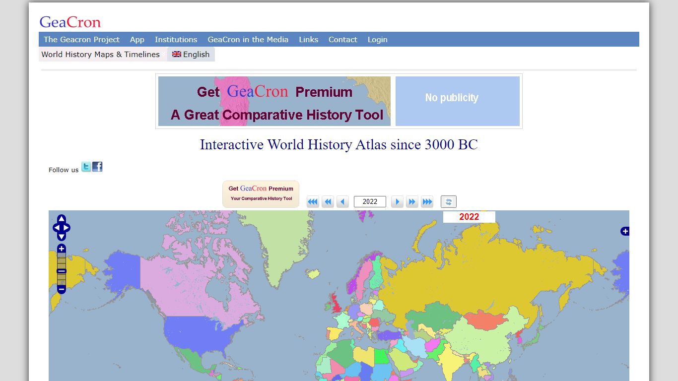 World History Maps & Timelines | GeaCron