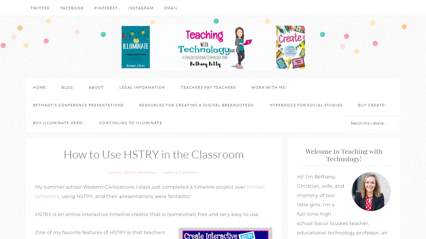 How to Use HSTRY in the Classroom - Teaching with Technology